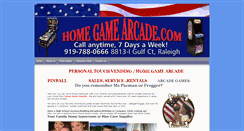 Desktop Screenshot of homegamearcade.com